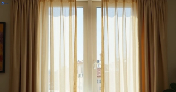 Dull dusty drapes in clovelly-nsw before professional cleaning
